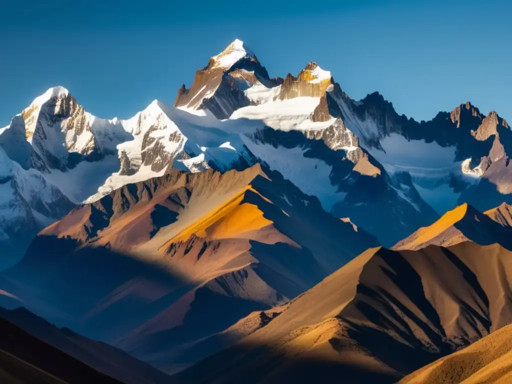 Paisaje majestuoso de los Andes Fibra óptica en altitudes extremas: Andes majestuosos al amanecer