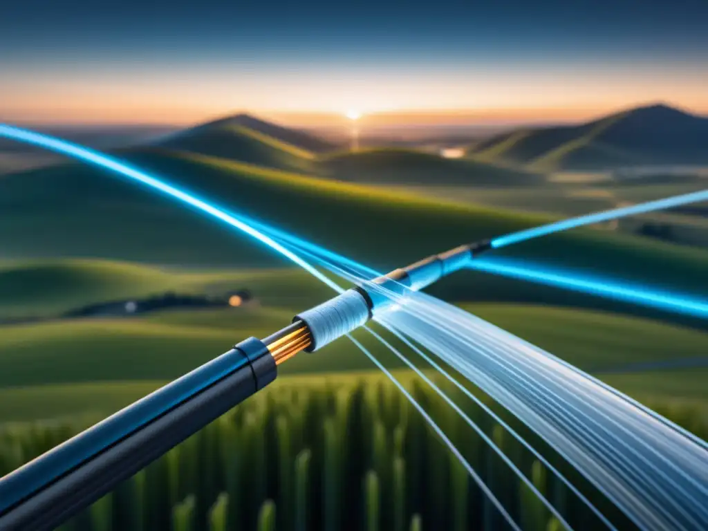 Futuro de la fibra óptica Limitaciones físicas de la fibra óptica: Futuro brillante con cables transparentes, dispositivos de alta tecnología y conexiones ilimitadas