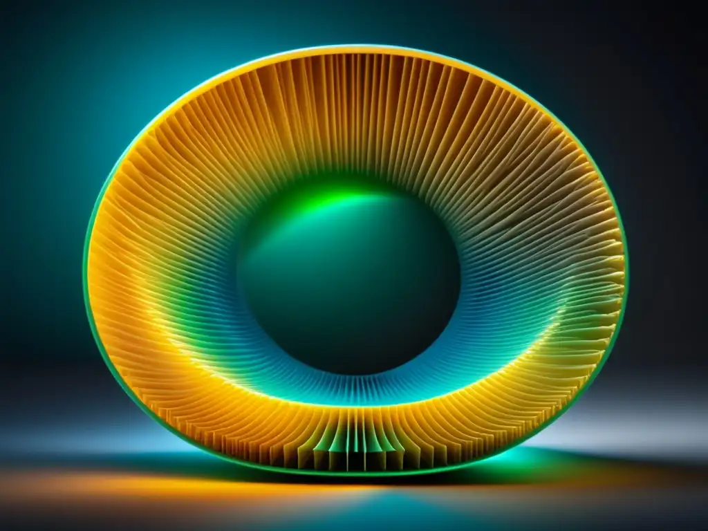 Estructura detallada de fibra óptica Limitaciones físicas de la fibra óptica: Detalle 8k de la estructura de una fibra óptica, con núcleo, revestimiento y protección
