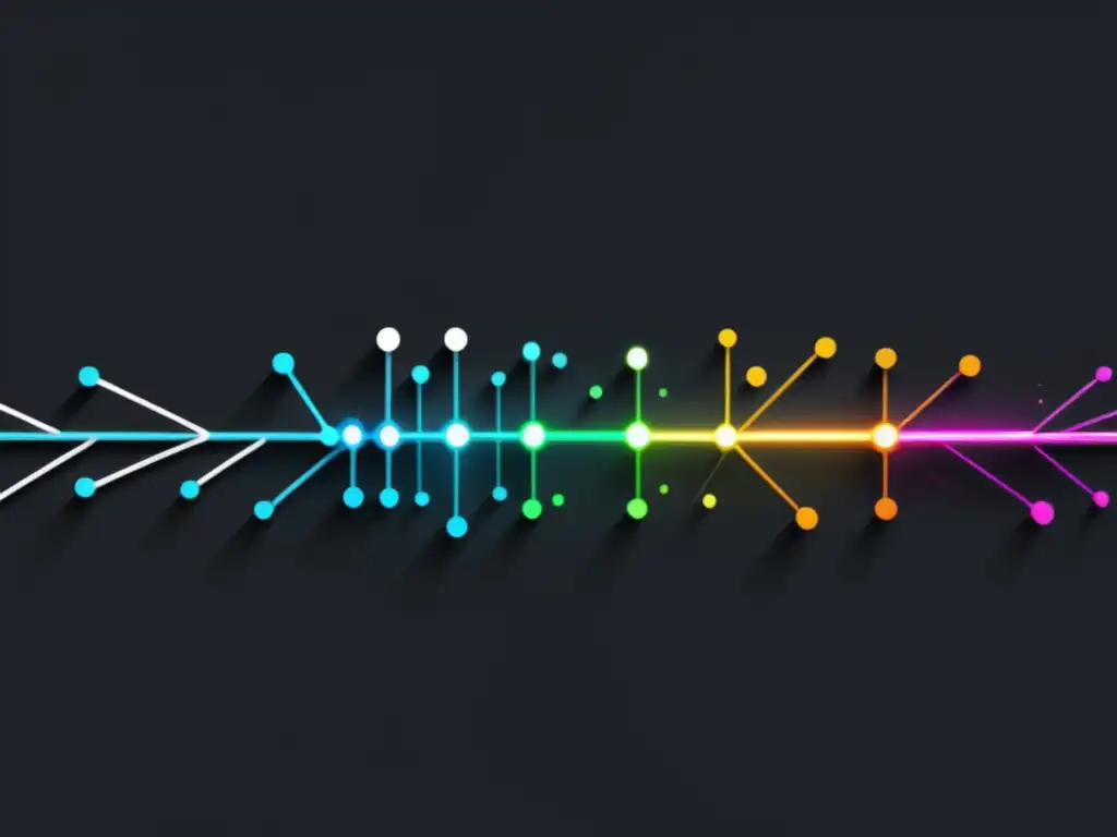 Evolución tecnología fibra óptica comunicación: imagen minimalista y moderna que muestra el avance y crecimiento de la tecnología de fibra óptica