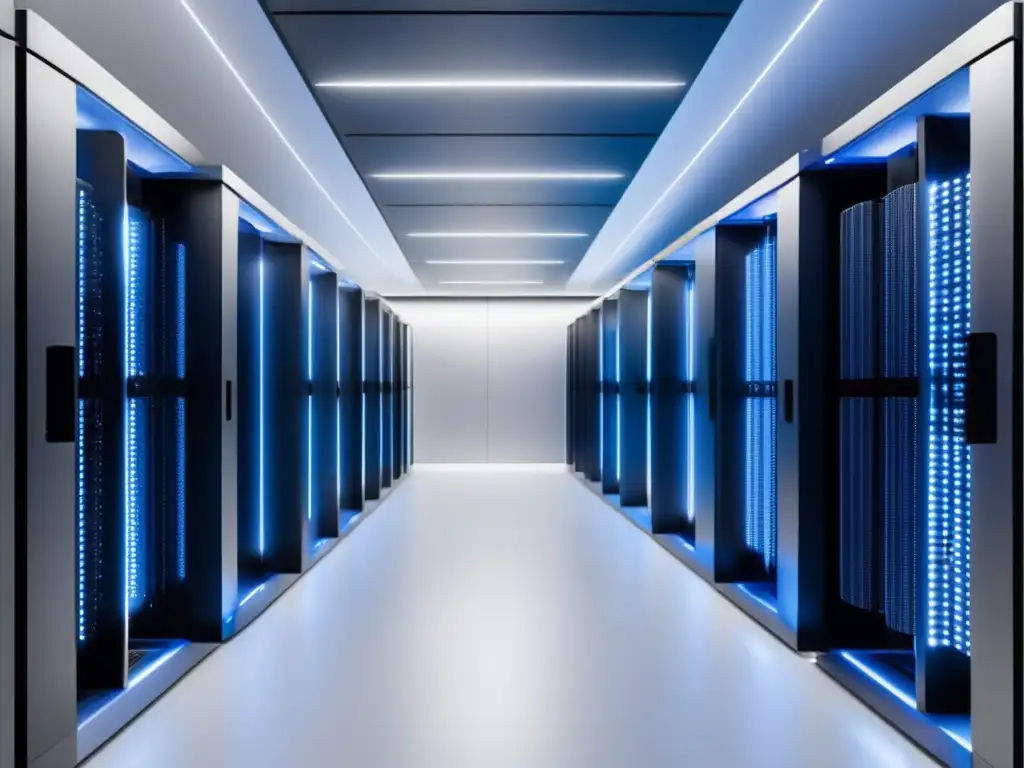 Data center futurista con fibra óptica: Beneficios en los Data Centers