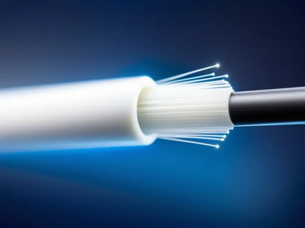 Beneficios de la fibra óptica en medicina forense: cable blanco con luz vibrante, precisión y tecnología en investigación