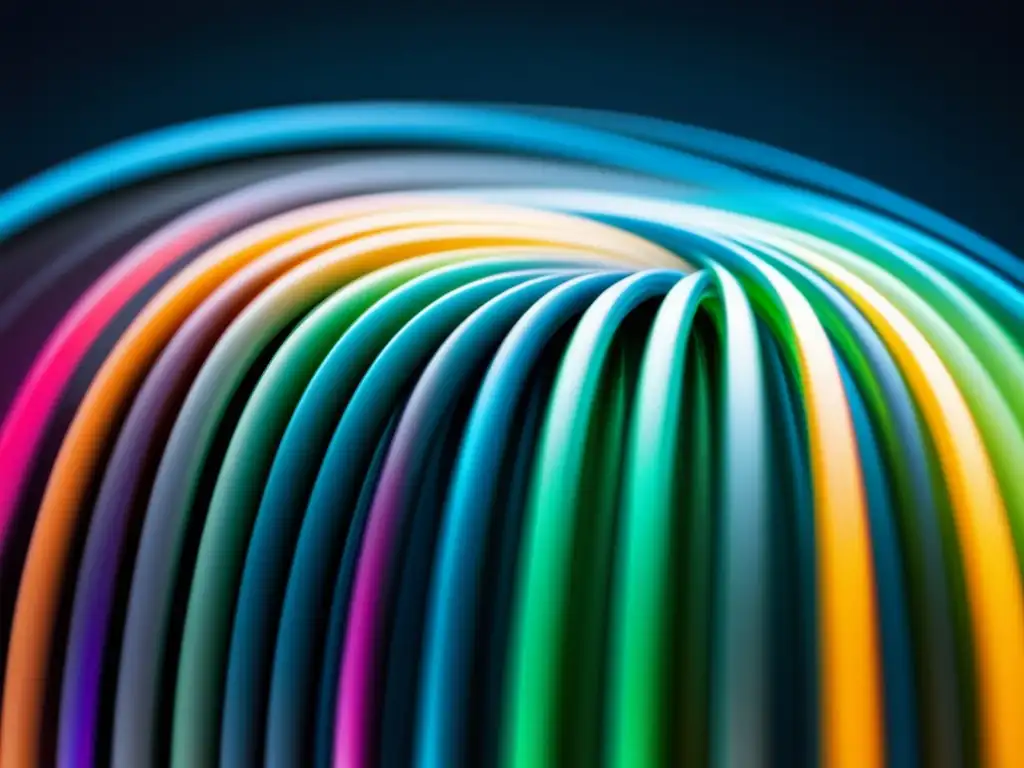 Ventajas fibra óptica: cable moderno y elegante, estructura delicada, colores vibrantes, reflejo interno total