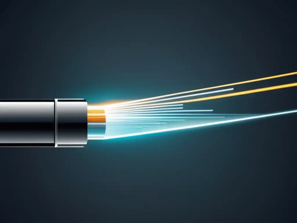 Ilustración moderna de seguridad en fibra óptica: Importancia de la seguridad en la fibra óptica