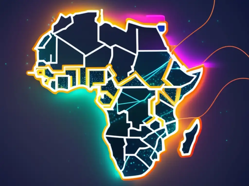 Beneficios de la fibra óptica en África: Transformación tecnológica con mapas, cables y personas conectadas