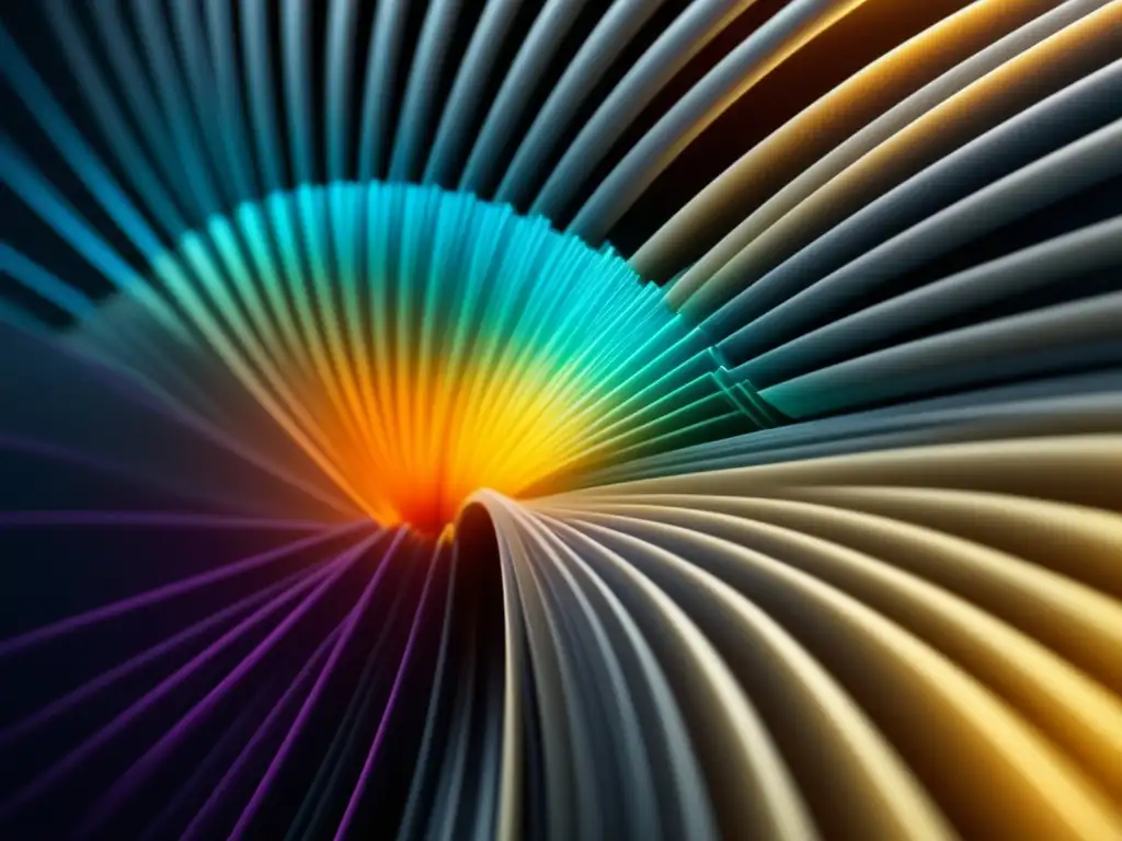 Detalle de fibra óptica: composición y capas Ventajas de la fibra óptica: detallada imagen de cable de fibra óptica de 8k, revelando su composición y tecnología