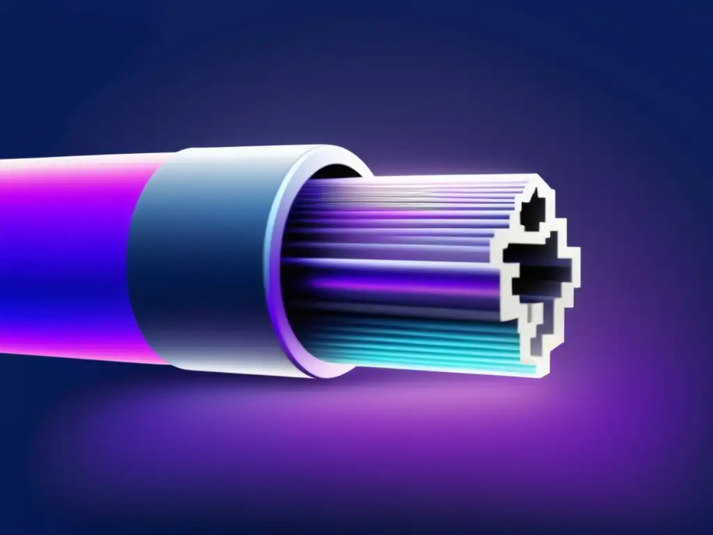 Cable de fibra óptica de diseño moderno y vibrantes colores Ventajas de la fibra óptica: cable moderno y vibrante, alta velocidad de transmisión y tecnología avanzada