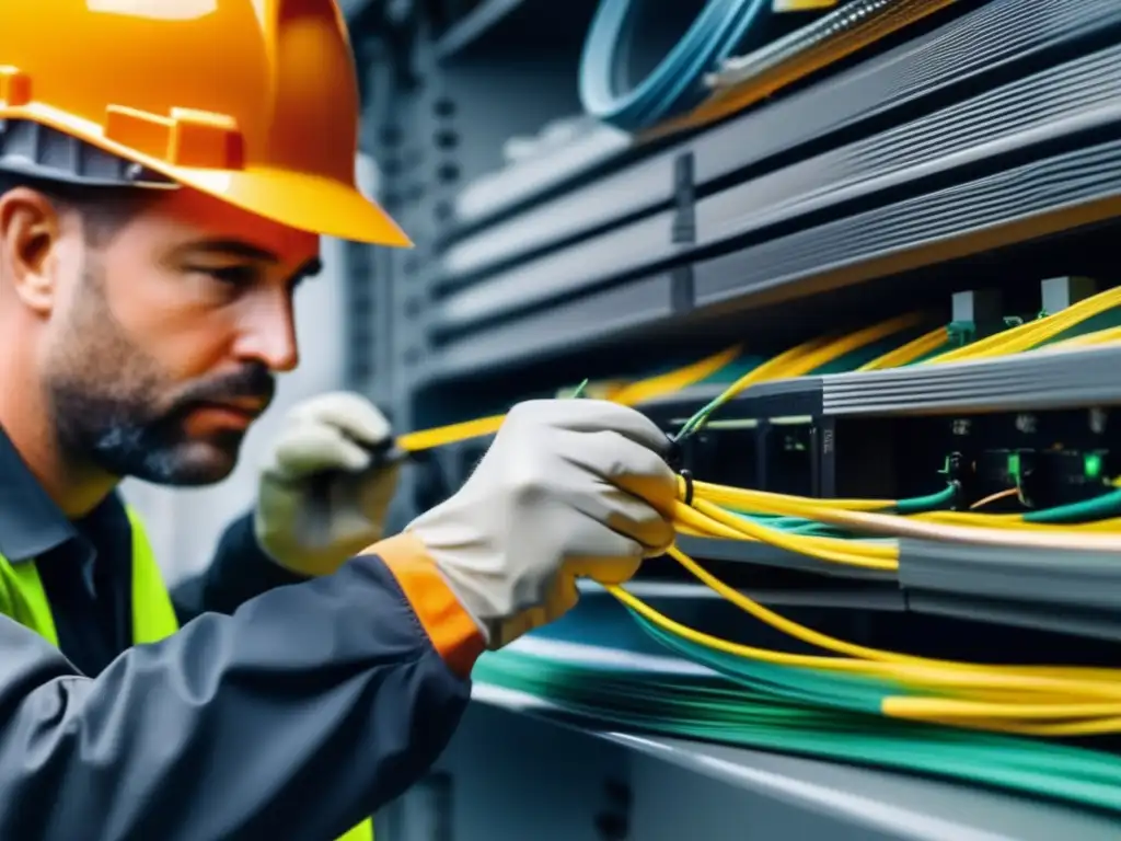 Oportunidades laborales en fibra óptica: instalación precisa y detallada de cables