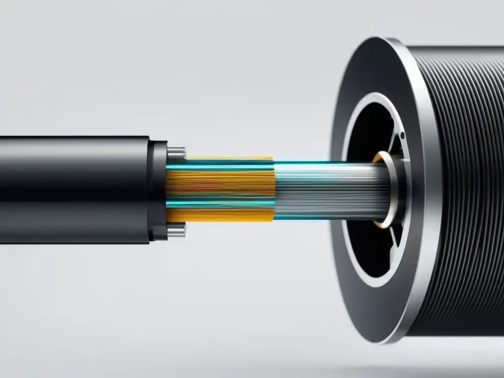 Historia fabricación primer cable fibra óptica: proceso minucioso, innovación, precisión y detalle en imagen extraordinaria