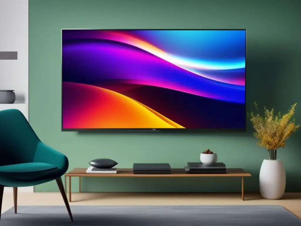 Televisión moderna con imagen cristalina, colores vibrantes y marco elegante